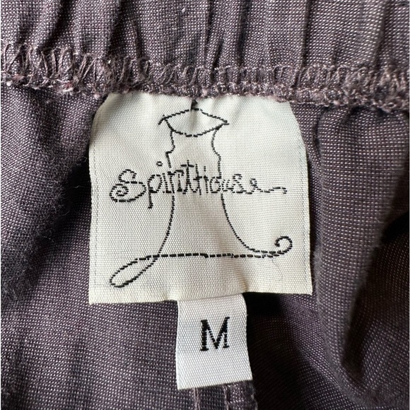 Spirit House Women's Lagenlook Artsy Wide Leg Cropped Balloon Pants Size Medium - Picture 3 of 4